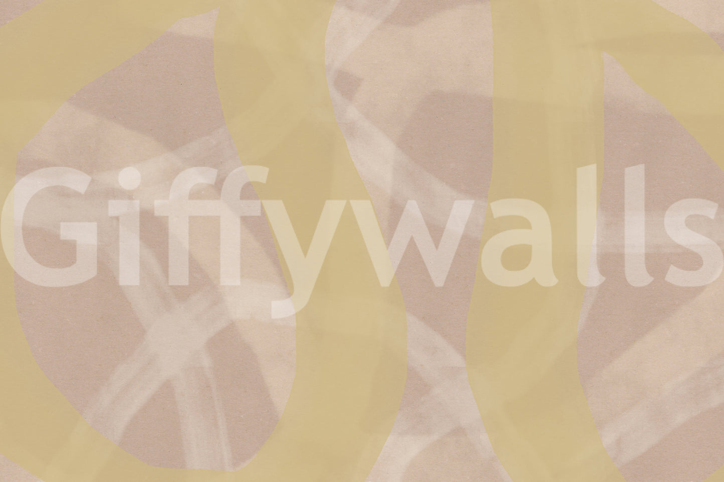 An artistic minimalist form mural for home decor.

