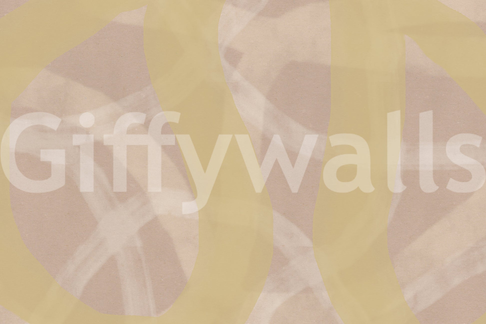 An artistic minimalist form mural for home decor.

