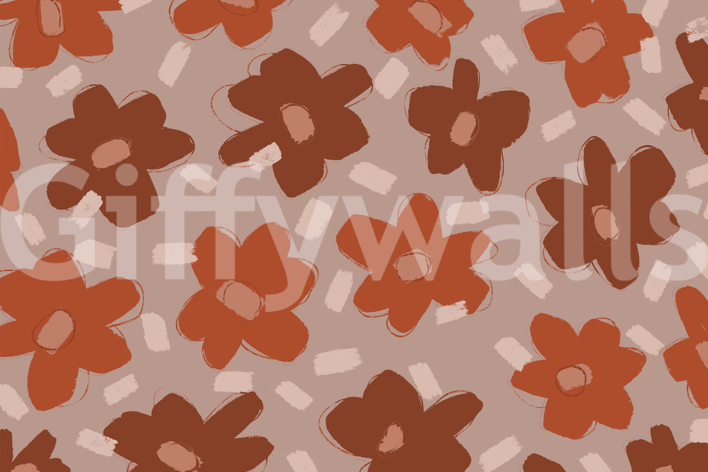 A high-quality serene flower wall mural for walls.