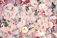 A high-quality serene flower wall mural for walls.