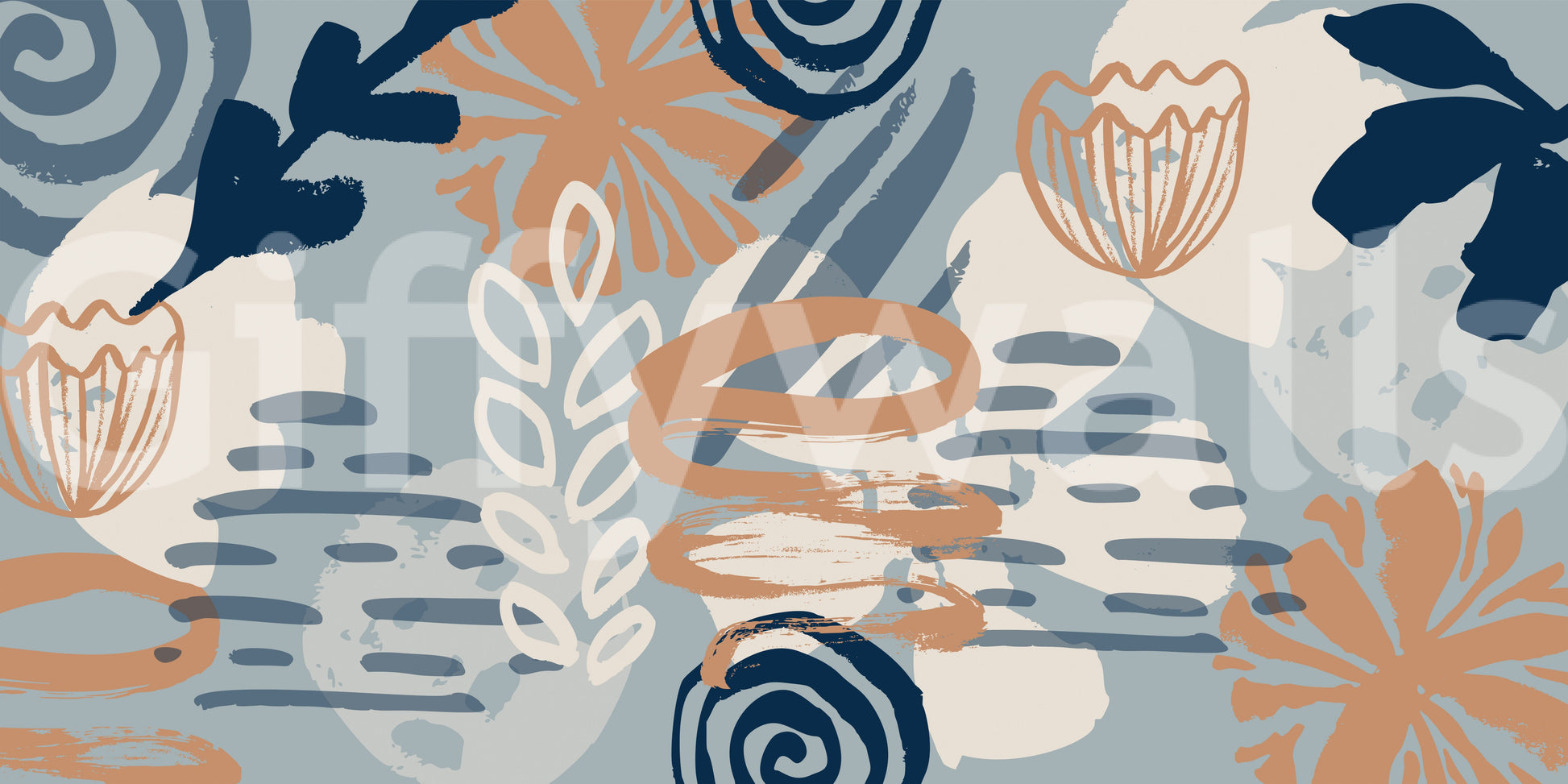 A high-quality abstract print wall mural for walls.