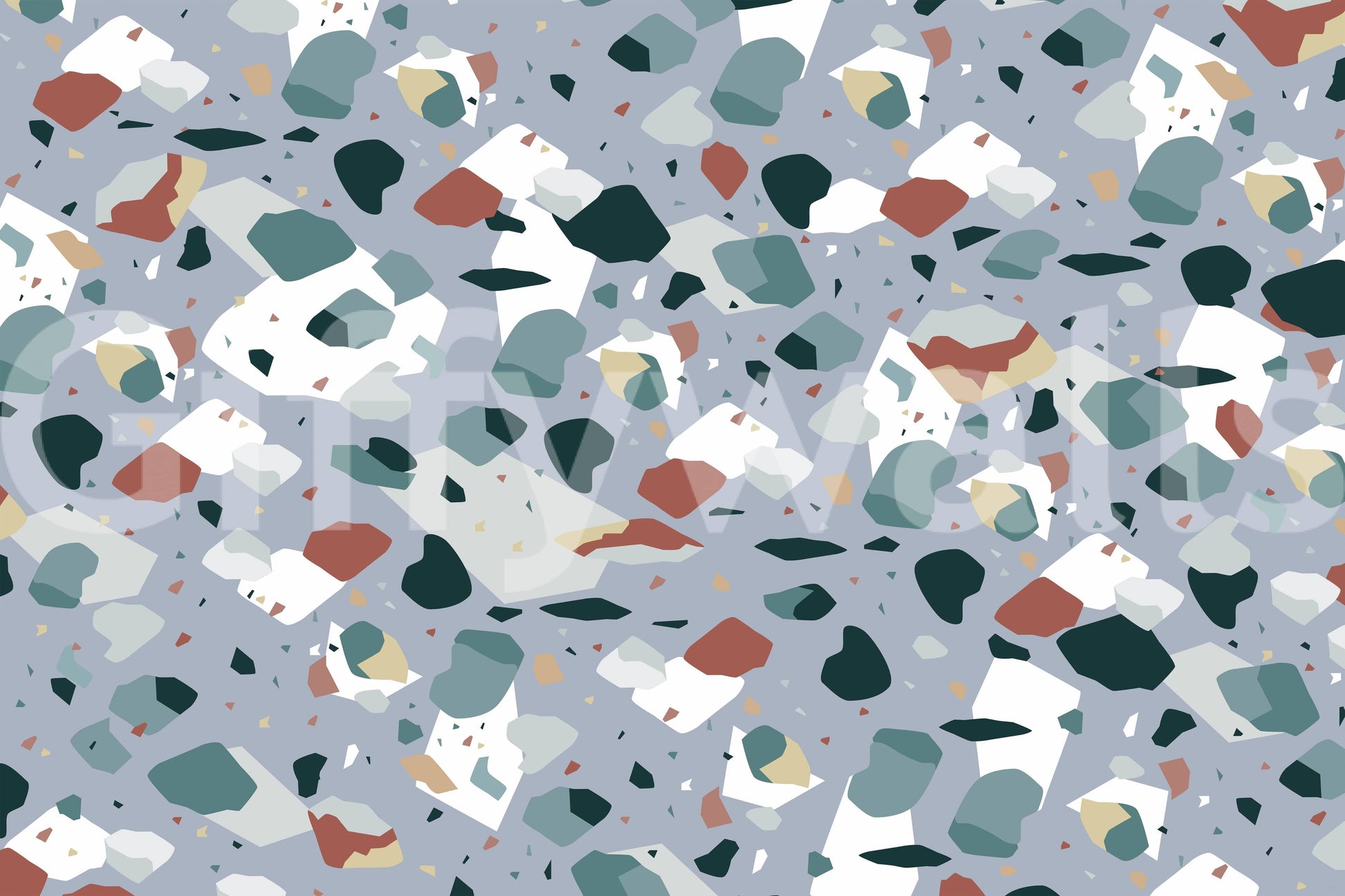 A high-quality terrazzo print wall mural for walls.