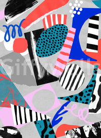 A high-quality abstract print wall mural for walls.