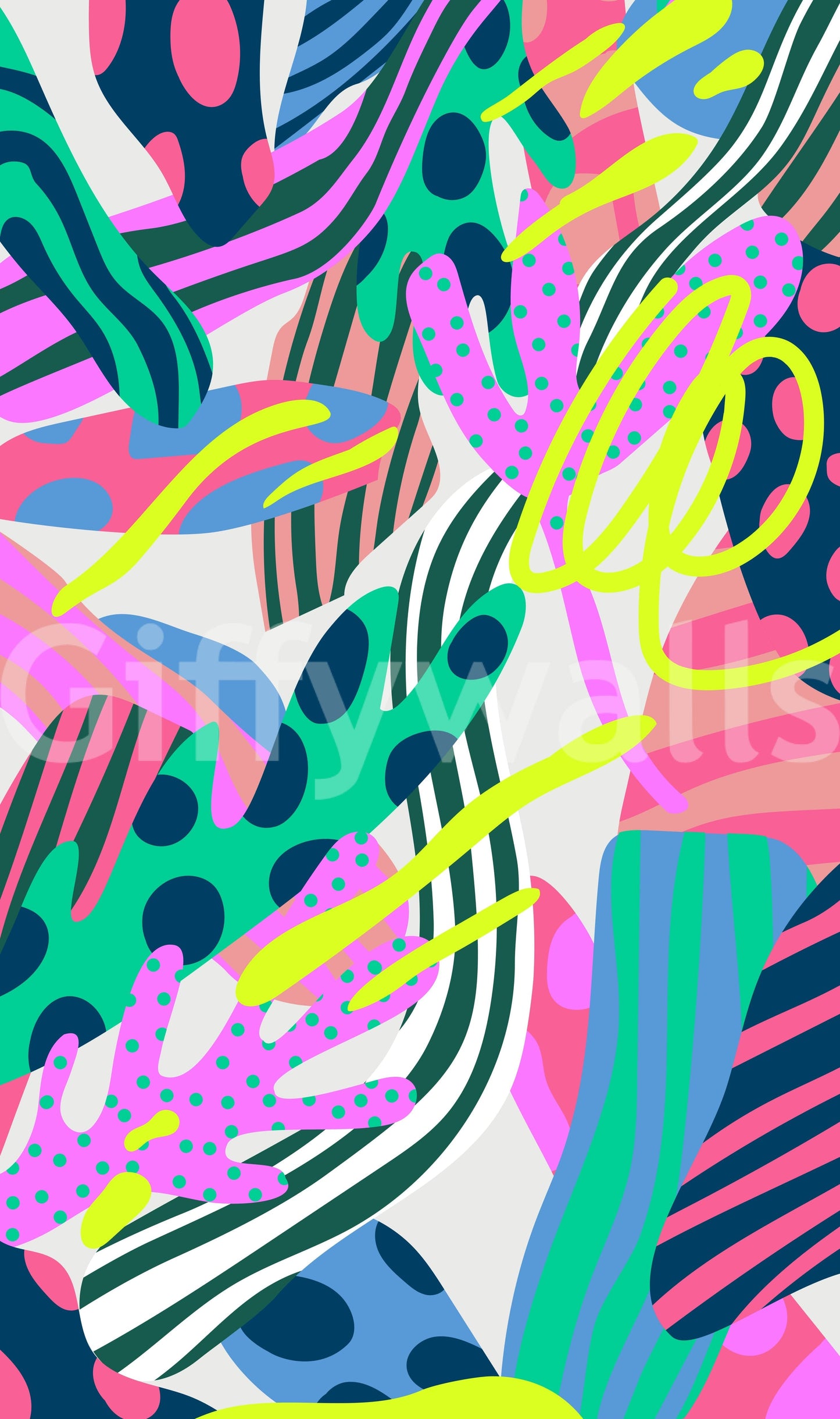 A high-quality serene flower wall mural for walls.