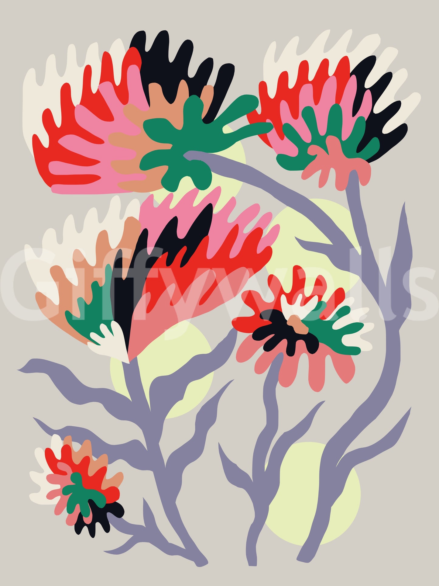 Bloom rebirth Wall Mural