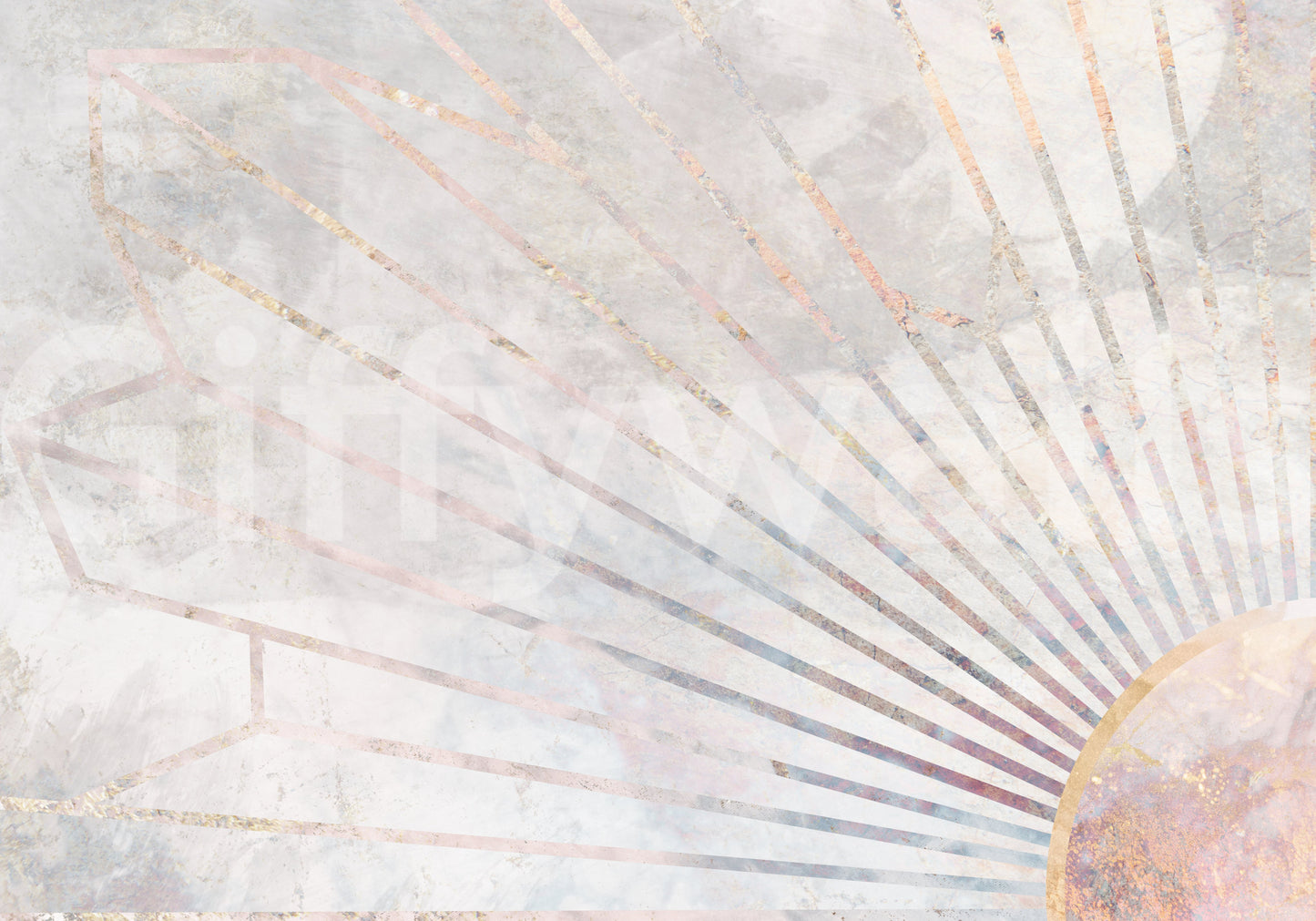 Geometric Dawn Wall Mural -2464587