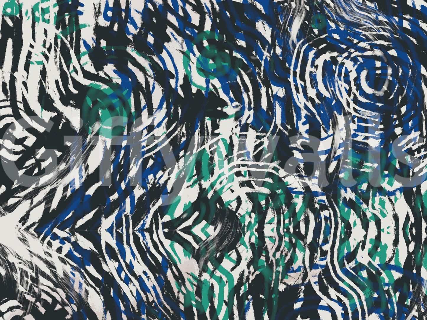 Groovy Brushstrokes Wall Mural -2630471