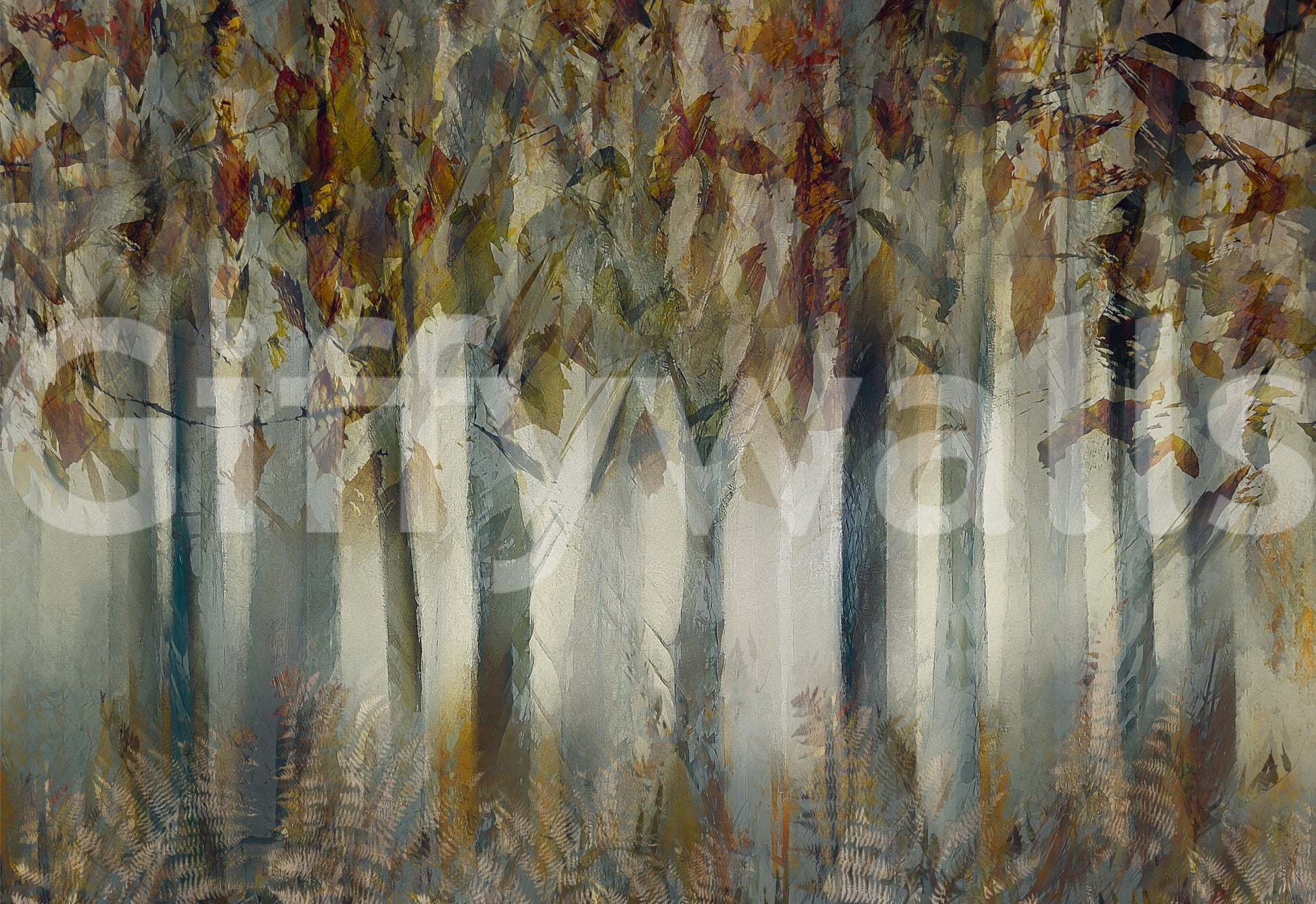 A high-quality minimalist tree wall mural for walls.