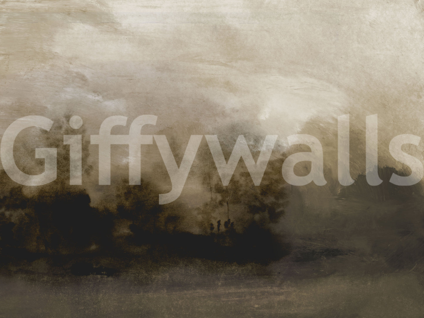 A high-quality minimalist tree wall mural for walls.