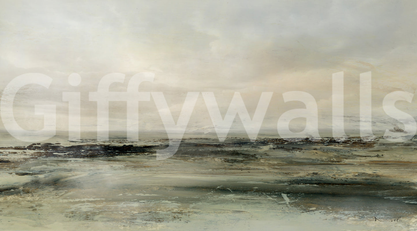 A high-quality serene ocean wall mural for walls.