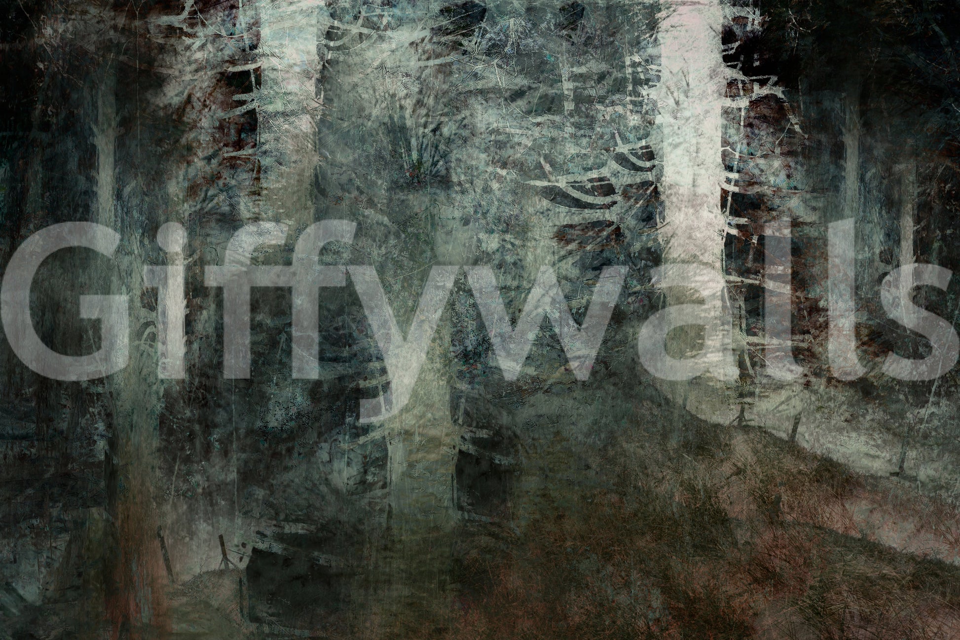 A high-quality minimalist tree wall mural for walls.