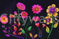 A high-quality serene flower wall mural for walls.