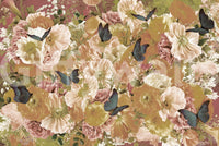 A high-quality serene flower wall mural for walls.