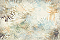 A high-quality serene leaf wall mural for walls.