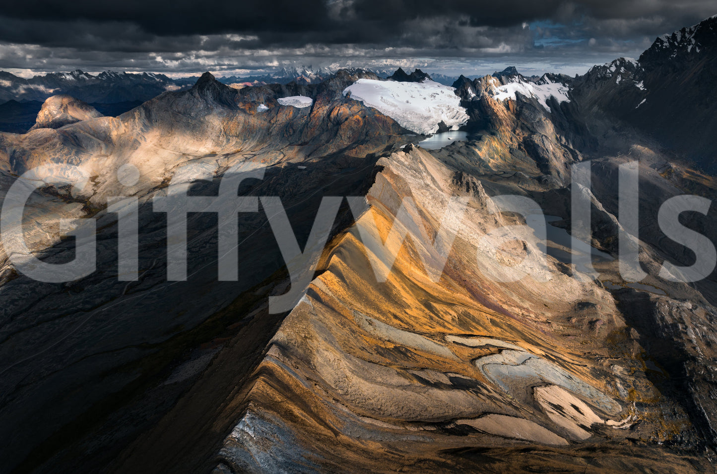 A high-quality minimalist peak wall mural for walls.