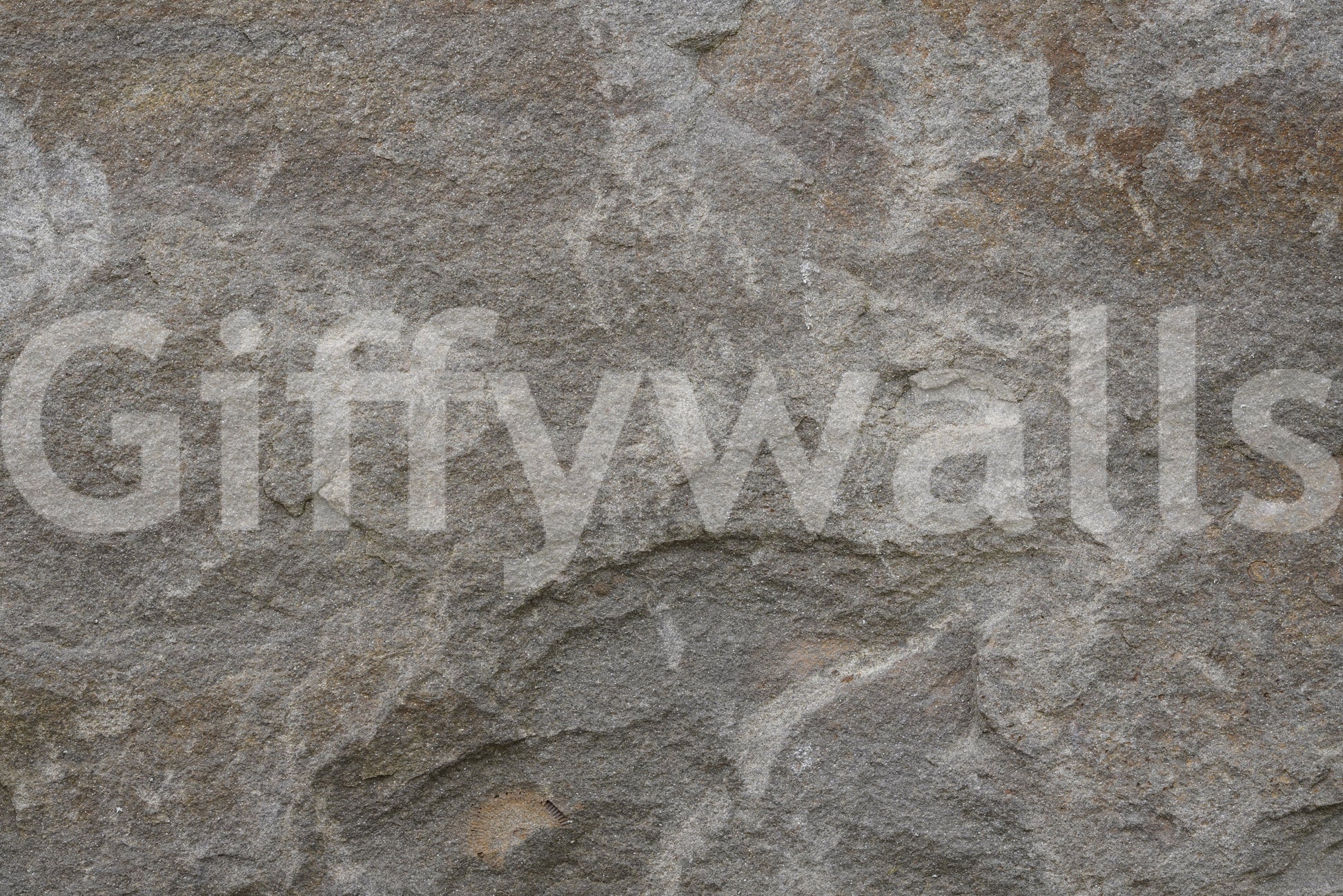 Mural showing light hitting the subtle stone texture