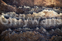 Stone layer texture pattern in a modern entryway design.