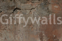 Terracotta and beige texture in a minimalist, rustic living space mural.