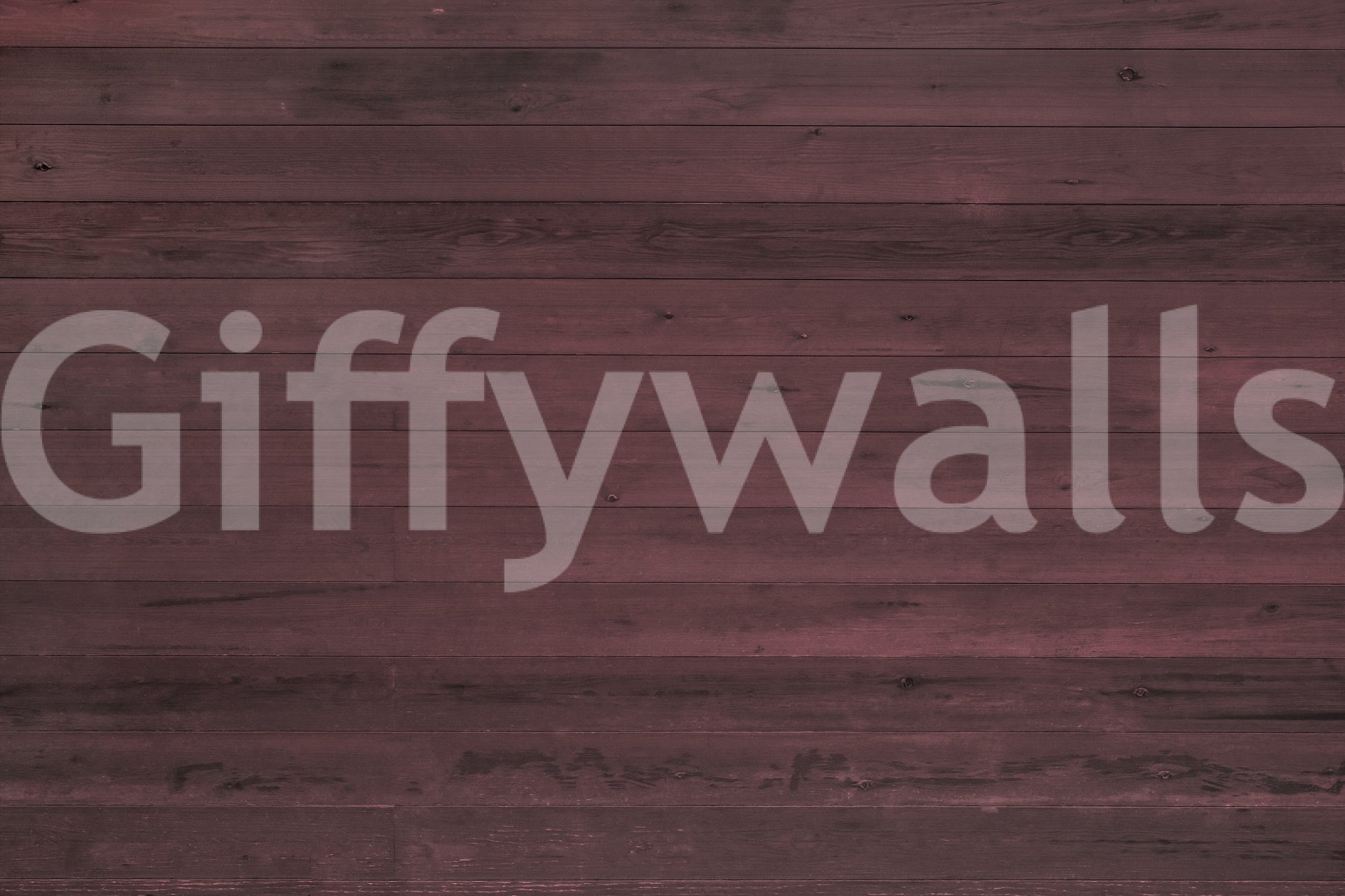 Bedroom wall with the artistic Wine-Stained Wood Wall Mural.