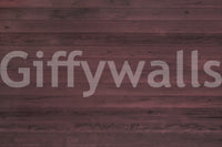 Bedroom wall with the artistic Wine-Stained Wood Wall Mural.