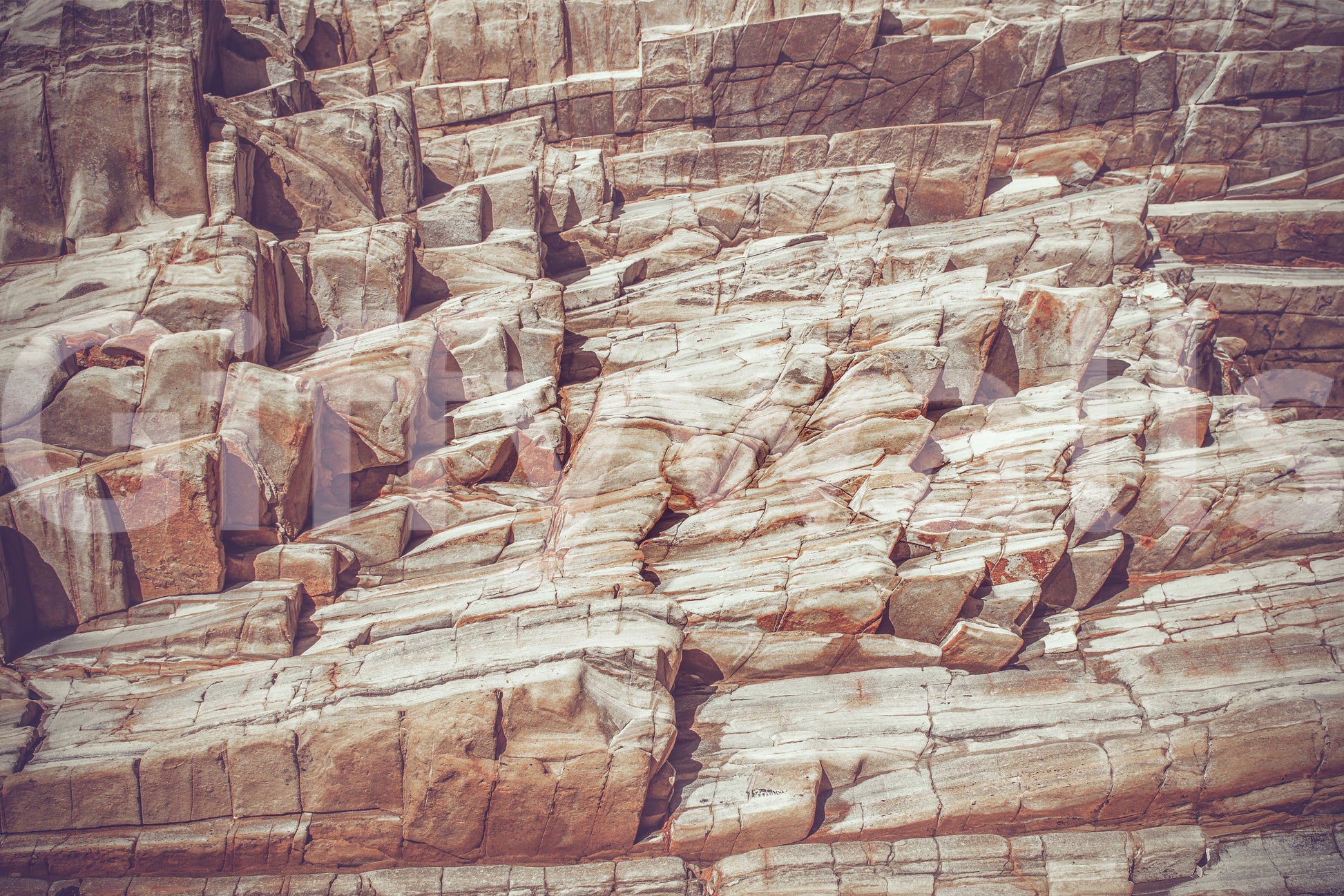 Living space with the impactful Rock Wall Wall Mural.