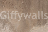 Neutral, layered canvas texture in a minimalist living space mural.