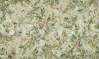 Home hallway accent using the graceful Birds & Blooms Wall Mural.