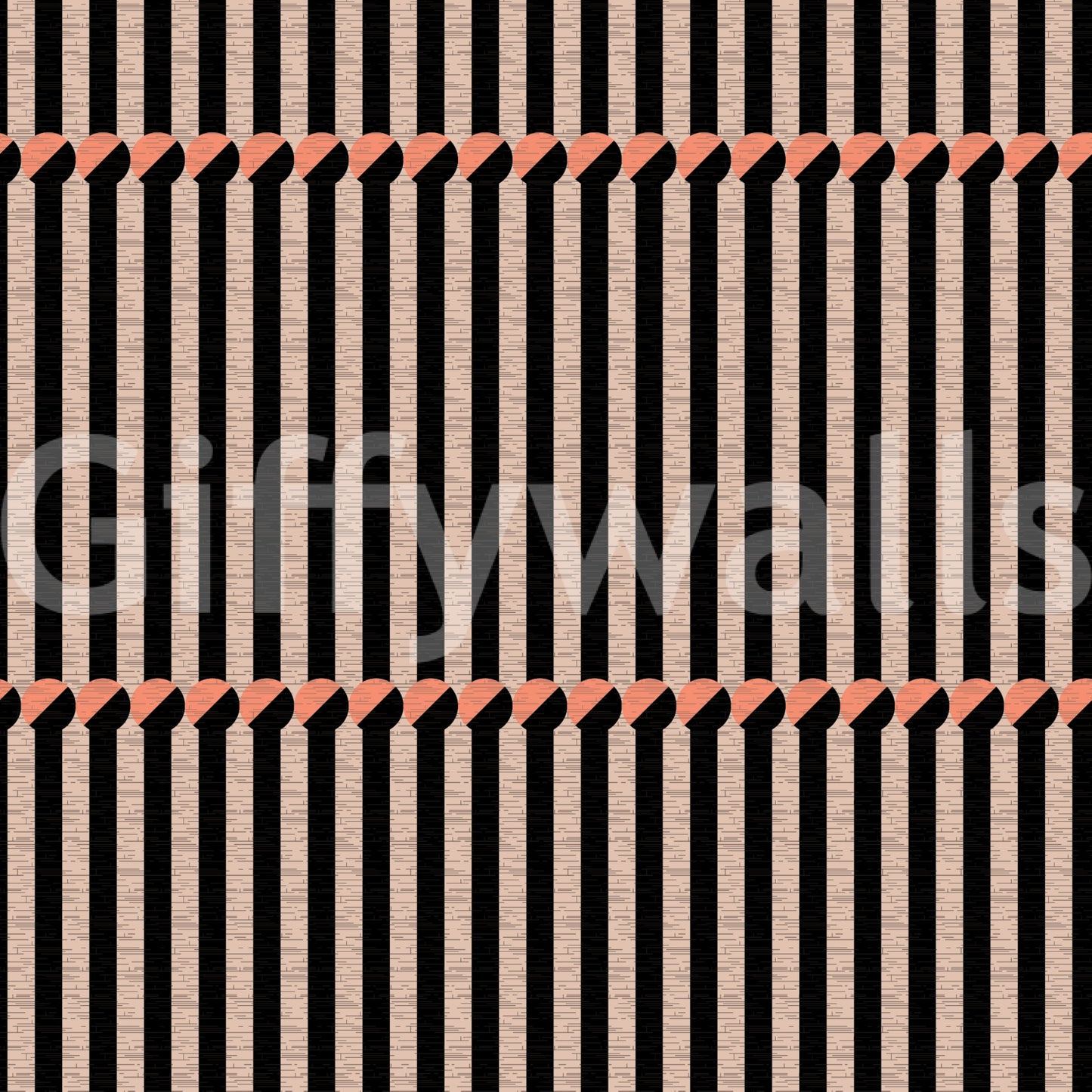 Contemporary home office decor with the Retro Lines Wallpaper.