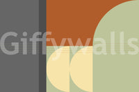 Stylish Retro Rhythm Wall Mural background