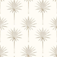 Refined interior Subtle Tropics Wallpaper design style.