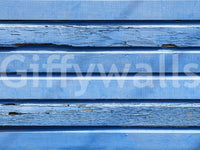 Patina wood Aqua Wood Wall Wall Mural printed texture.