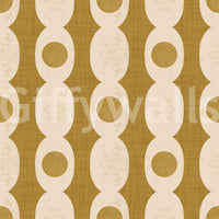 Sophisticated geometric Retro Ovals Wallpaper finish