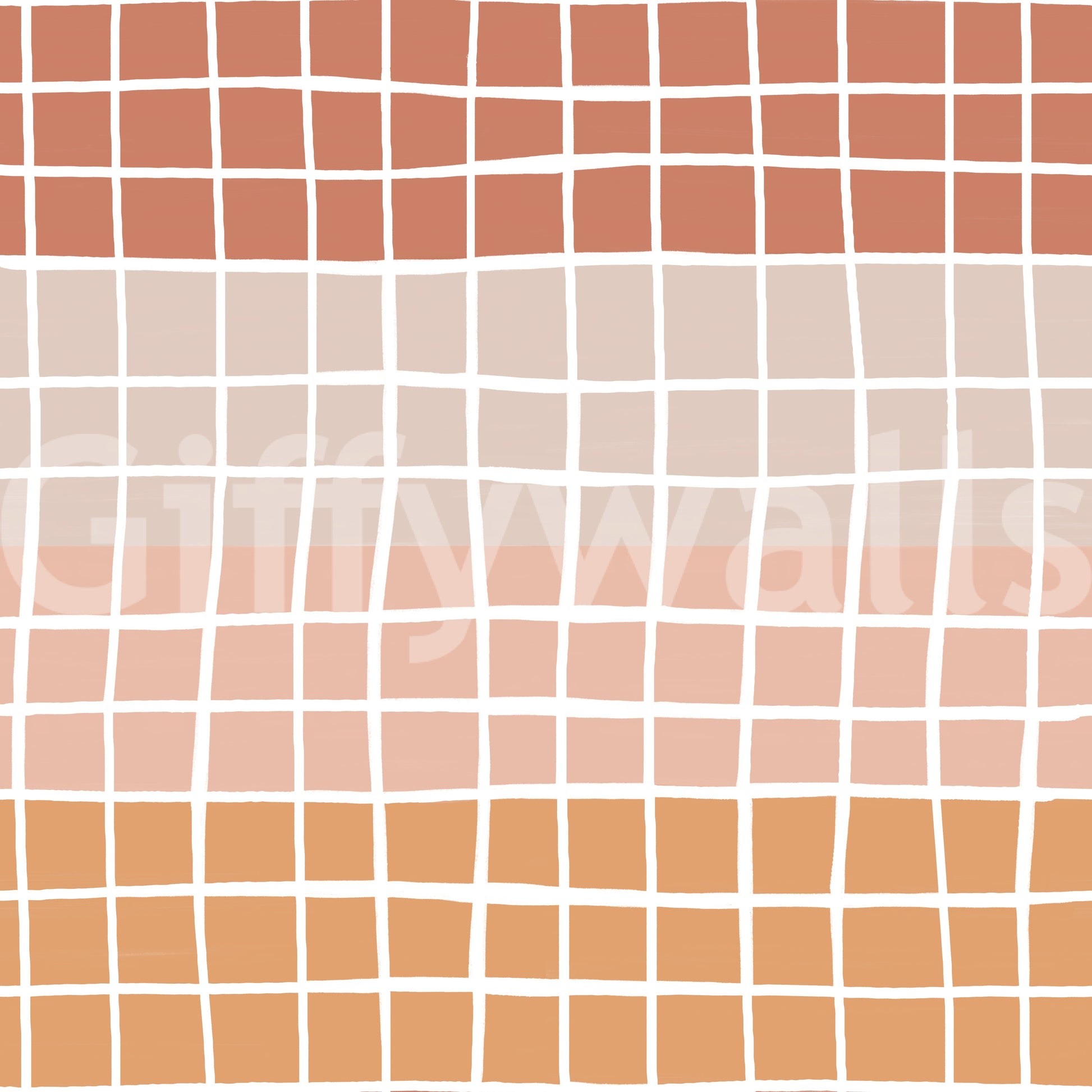 Orange and Earthy Squares Wallpaper pink striped pattern.