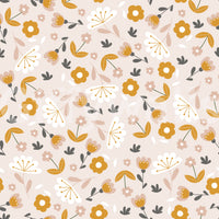 Light and airy Sunny Day Blooms Wallpaper pattern image.