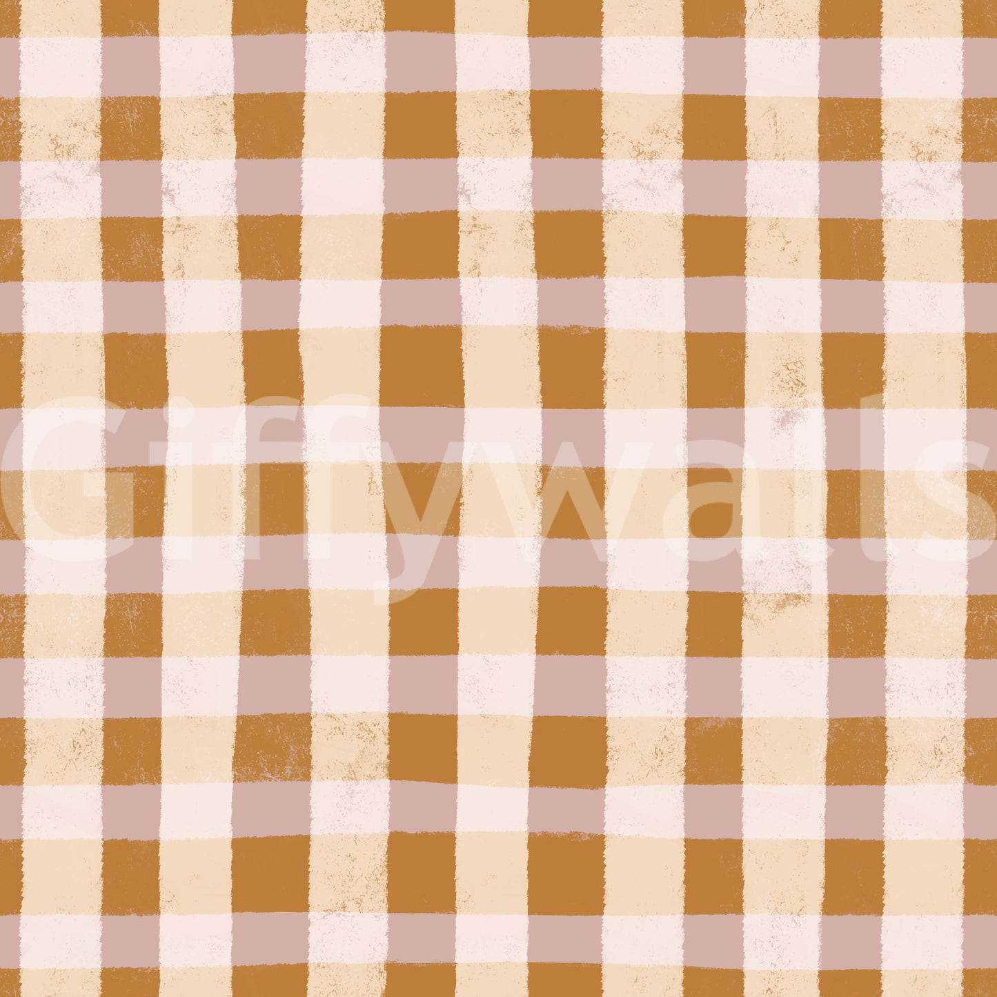 Casual rhythmic Rustic Gingham Charm Wallpaper design backdrop.