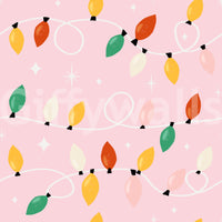 Aesthetic holiday decor String Lights & Stars Wallpaper hanging party lights.