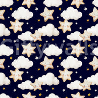 Gentle pattern of Sweet Dreams Starry Sky Wallpaper.
