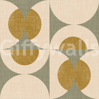 Vintage Geometric Chic Wallpaper zany geometric abstract art for a wall.