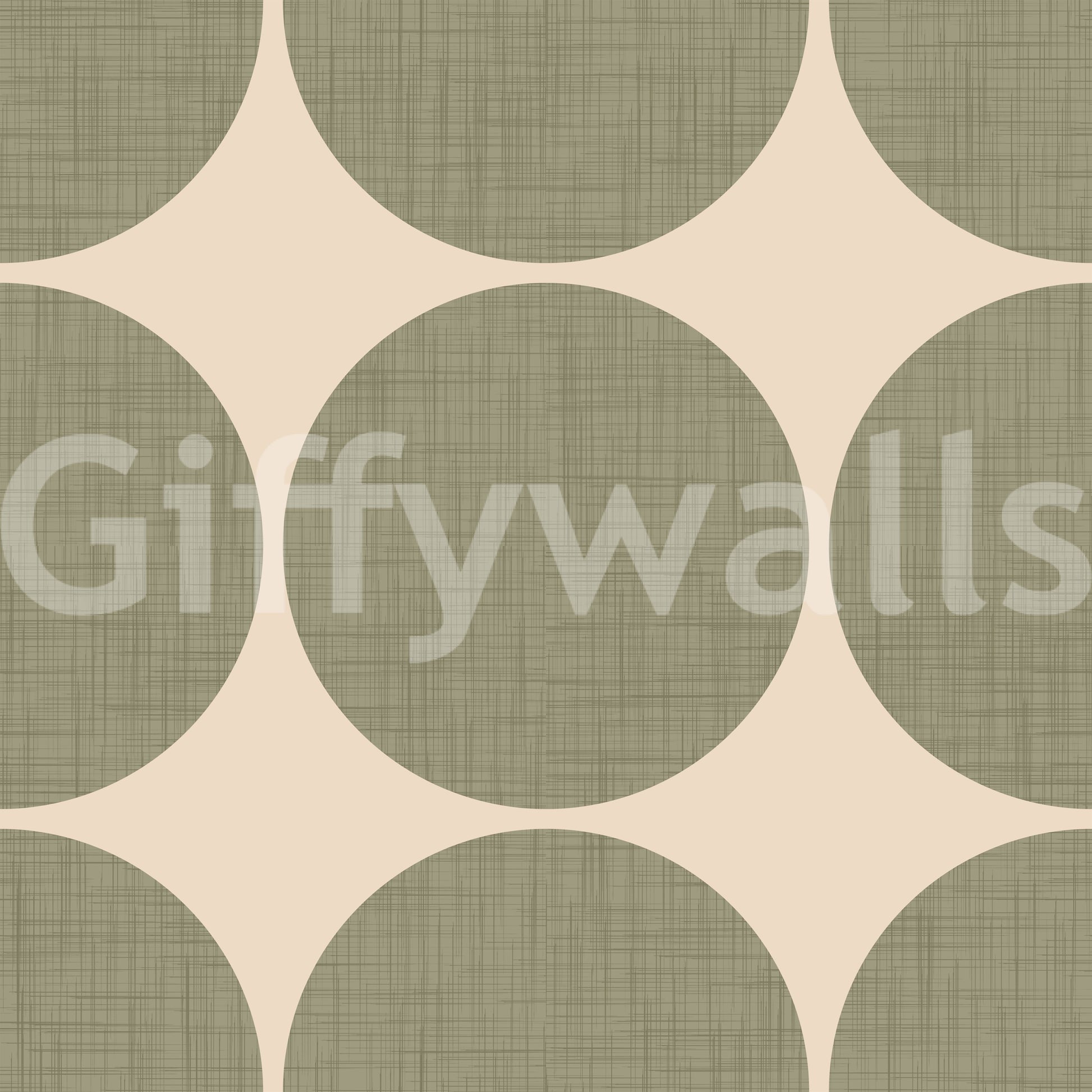 Whimsical overlapping circle wallpaper graphic.