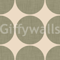 Whimsical overlapping circle wallpaper graphic.