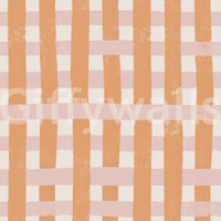 Periwinkle and blush stripe wallpaper for walls.