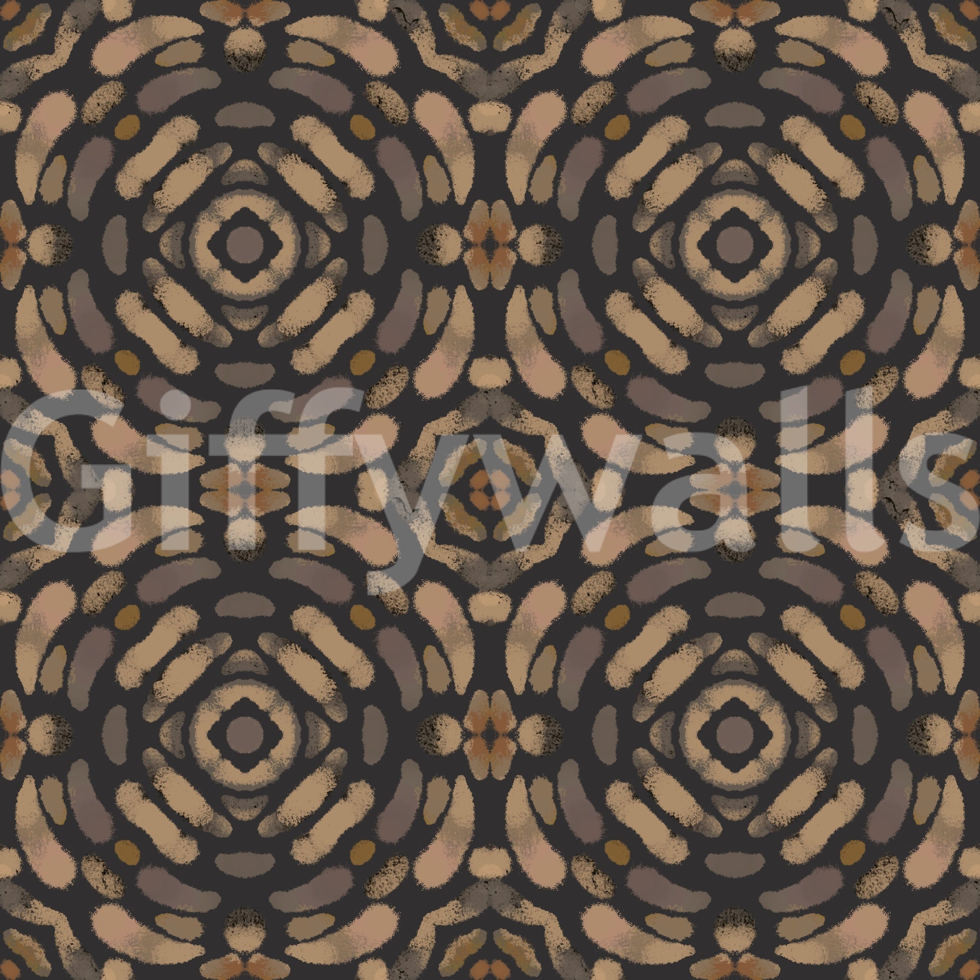 Subtle sienna fulguration Earth Tones wallpaper tableau.