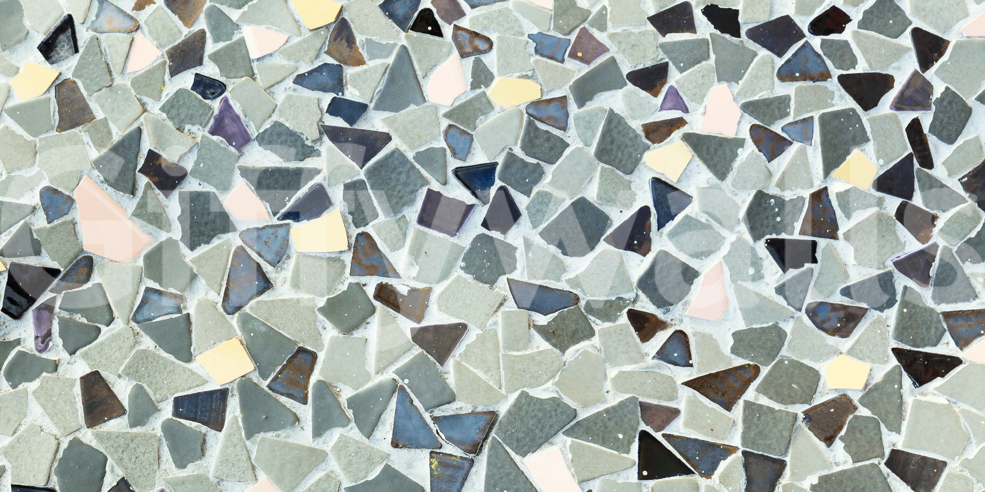 Decorative Fragmented Harmony mural complex stone pieces