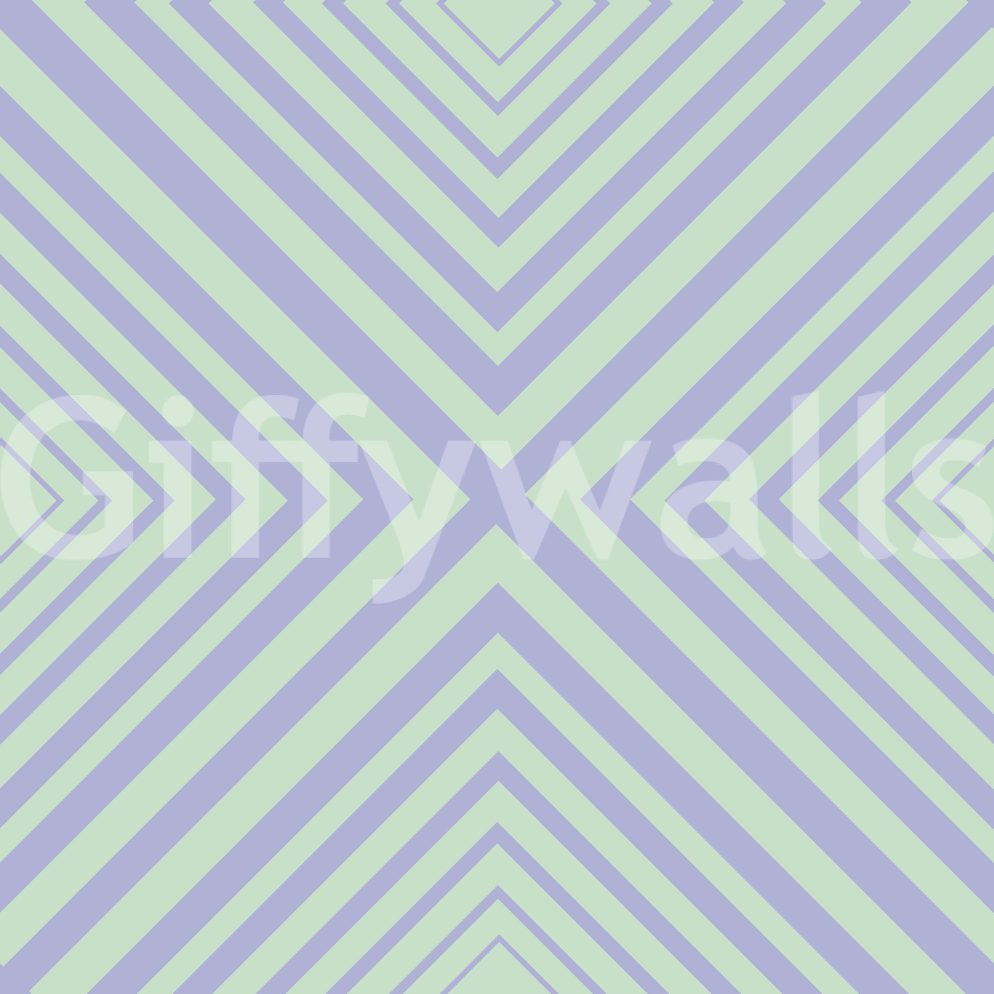Pastel Dreams distinctive repeating wallpaper using chevron stripes.