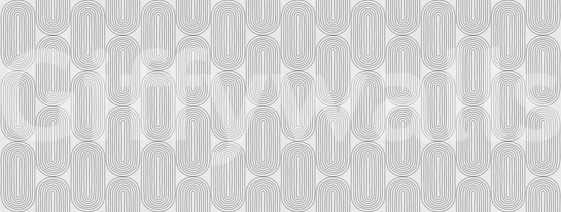 Bold simple geometric pattern Retro Arches for walls.