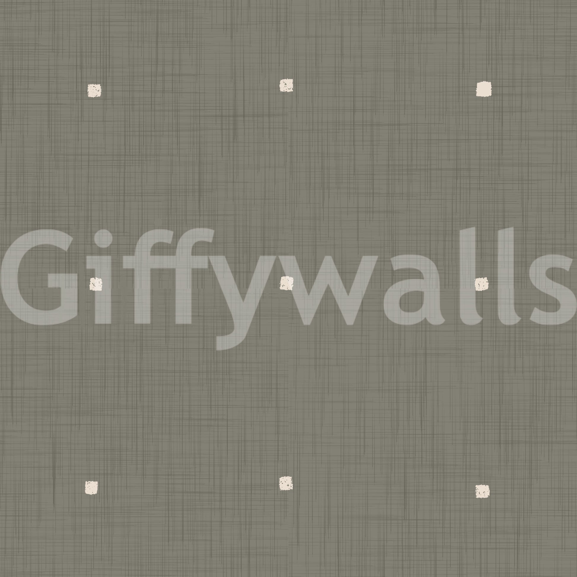 Fabric look Soft Texture Squares Taupe wallpaper for walls.