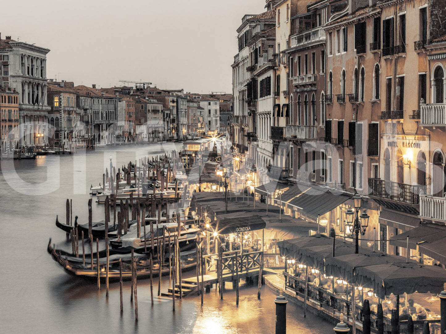 Venetian Canal Evening Wall Mural