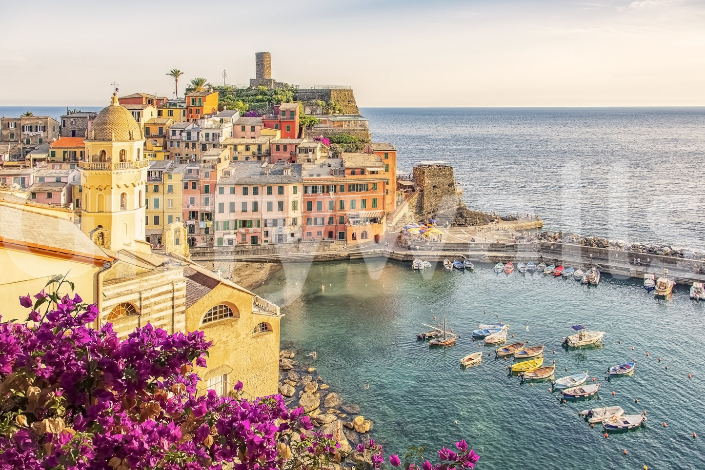 Italian Riviera View Wall Mural