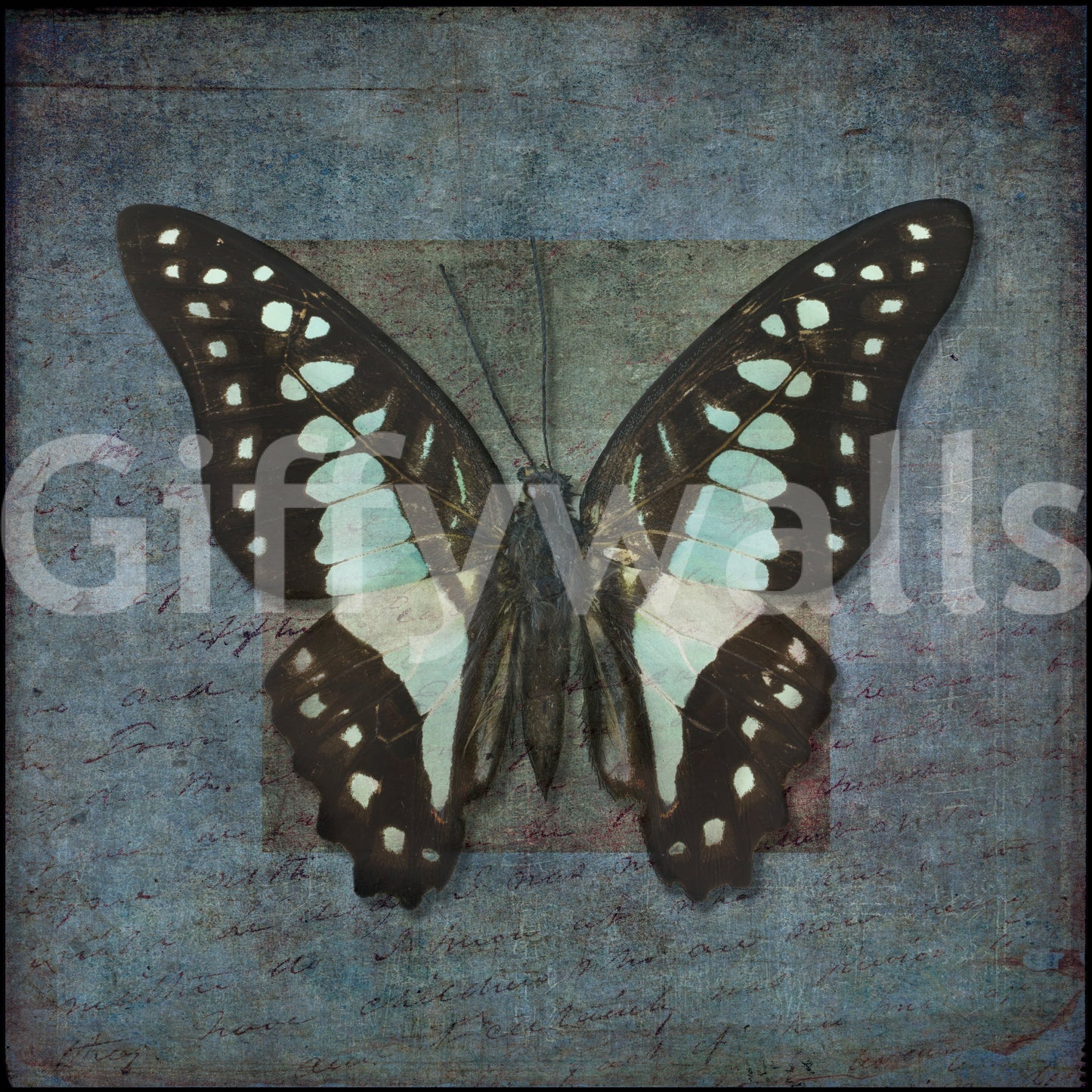 Whispering Butterfly Aura Wall Mural