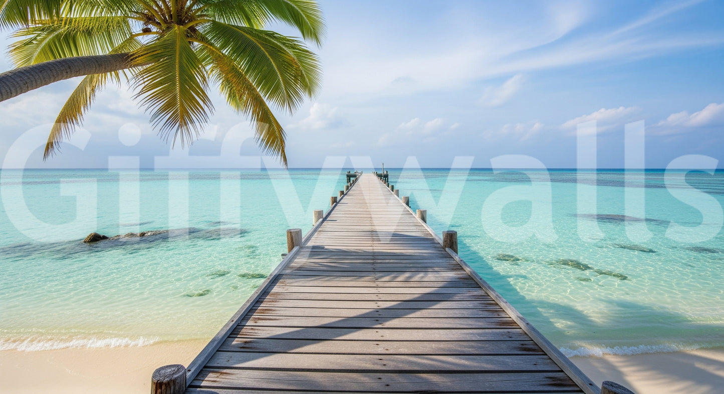 Ocean Pier Dream Wall Mural